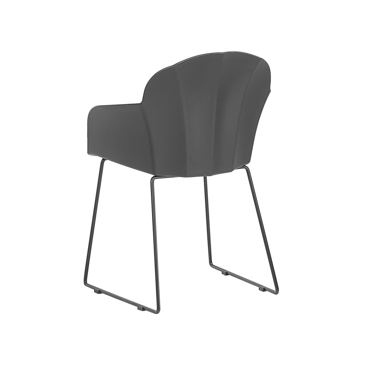 Zestaw 2 krzeseł do jadalni czarny SYLVA