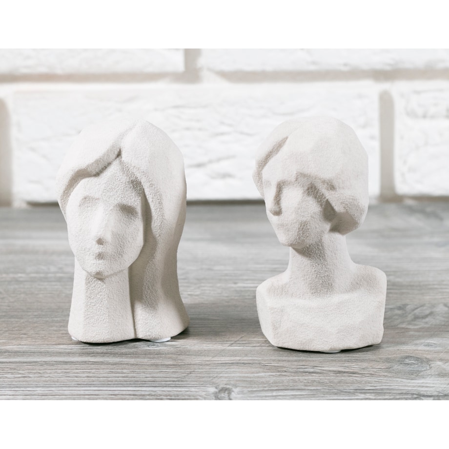 FIGURKA GŁOWA mężczyzna PORCELANOWA