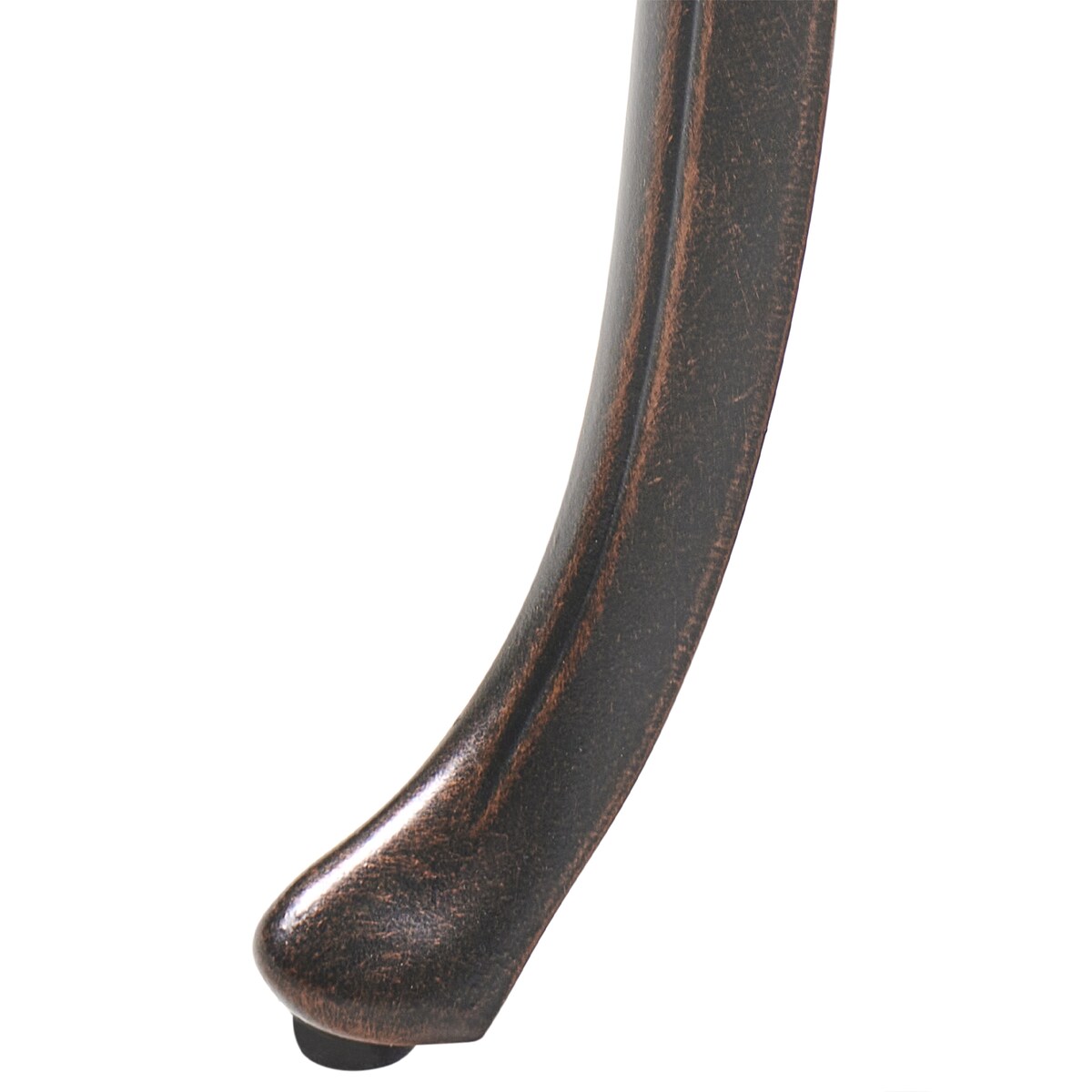 Ławka ogrodowa PIURA 88 cm Metal Ciemnobrązowy