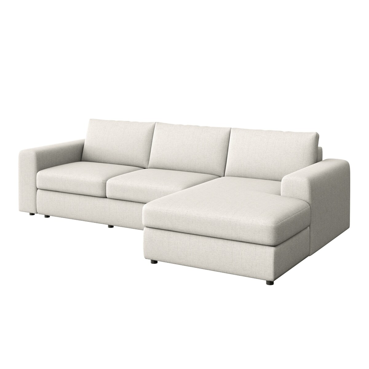 Sofa narożna prawa Baga XL kremowa