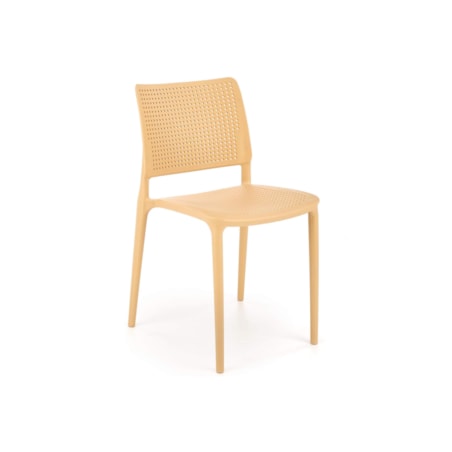 Konsimo COPELLA Nowoczesne pomarańczowe krzesło tarasowe