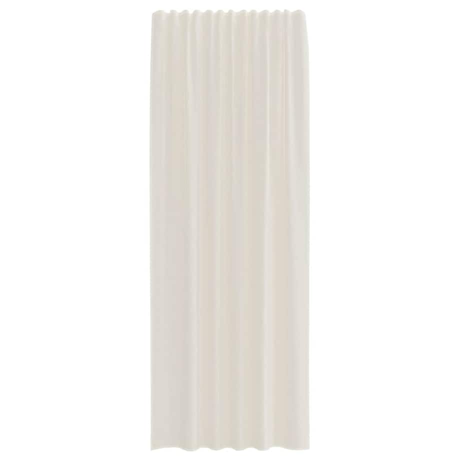 vidaXL Zasłony woalowe z kieszeniami na drążek 2 szt. Kremowe