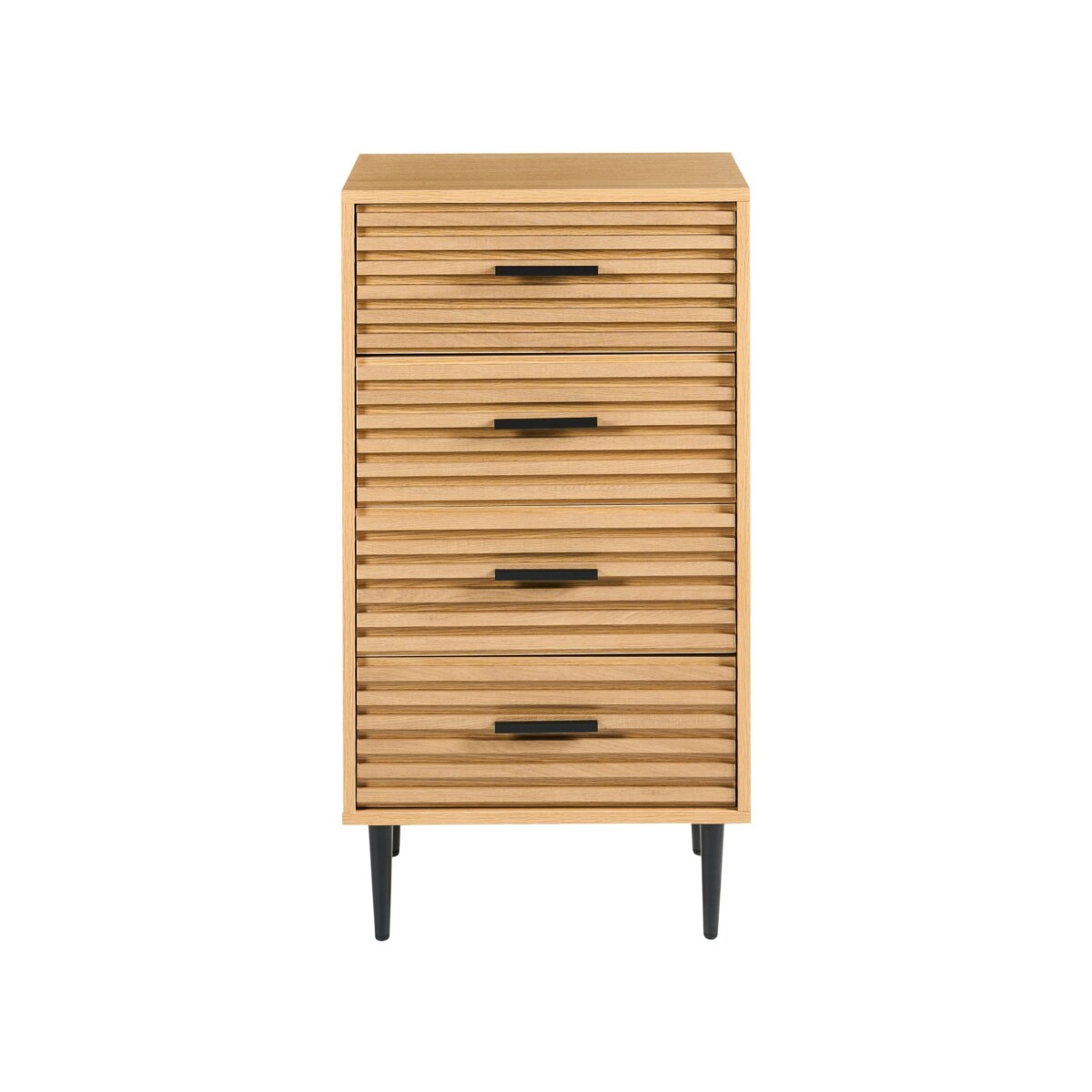 Komoda 4 szuflady KEITH Jasnobrązowy