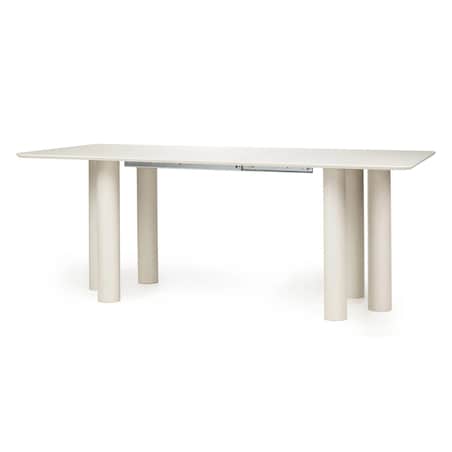 Stół rozkładany z drewna bukowego 75x140-200x90 cm ANITA-3 kaszmir