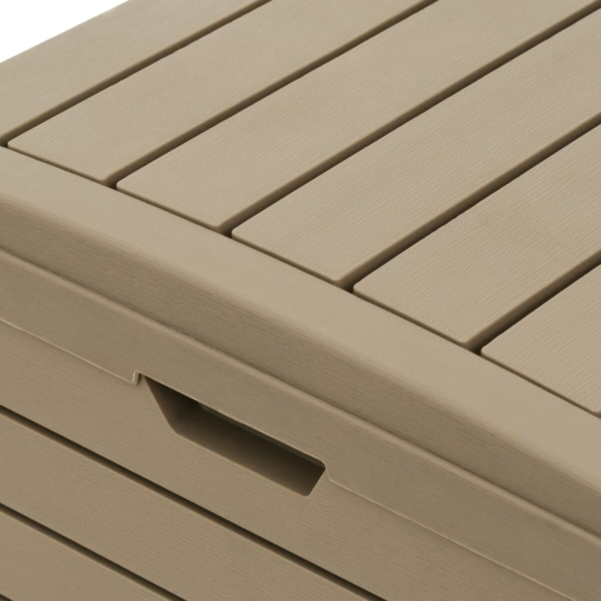 vidaXL Zewnętrzny kosz na śmieci, jasnobrązowy, 78x41x86 cm, PP