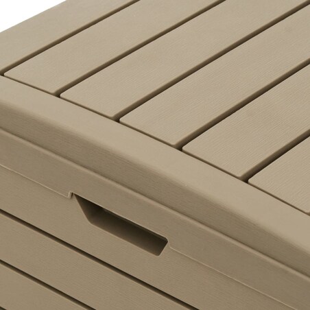 vidaXL Zewnętrzny kosz na śmieci, jasnobrązowy, 78x41x86 cm, PP