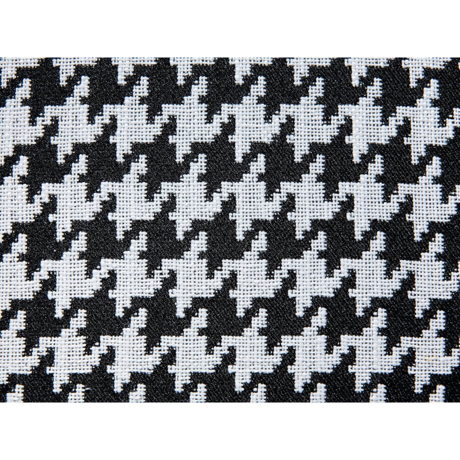 Fotel czarno-biały MOLDE