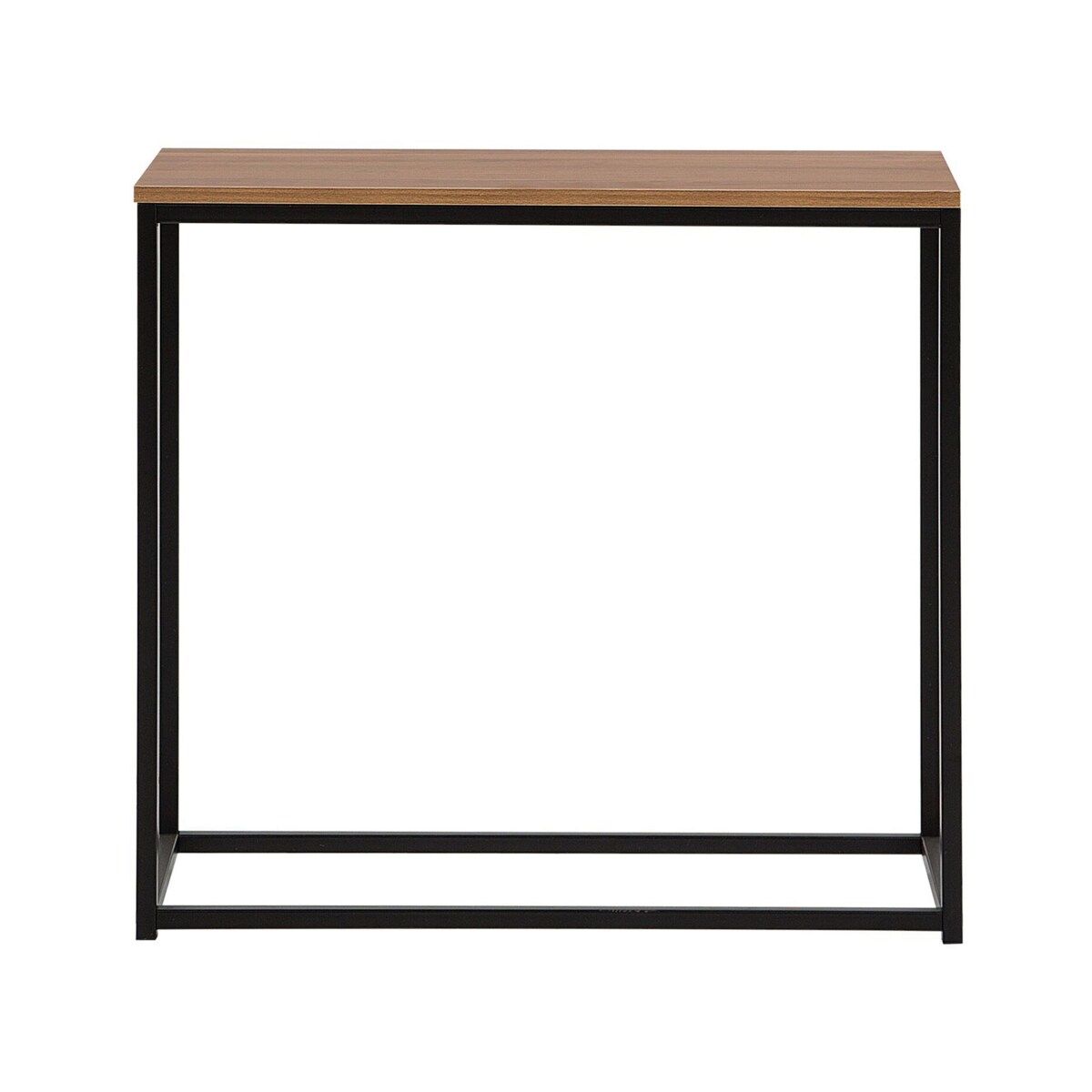 Konsola ciemne drewno z czarnym DELANO