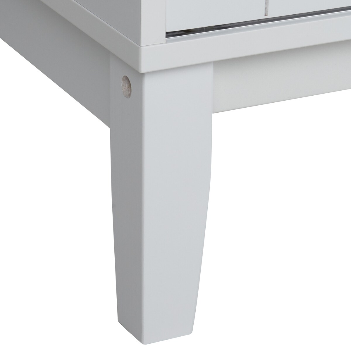 Witryna ze szklaną gablotą RUMSON 80 cm Biały