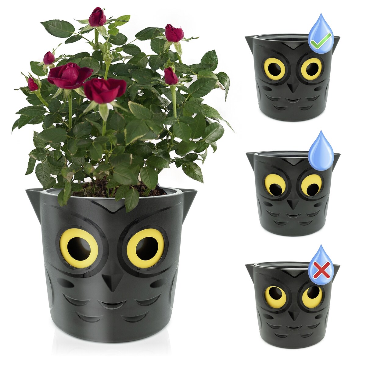 Doniczka ze wskaźnikiem poziomu wody, Ø 18 cm