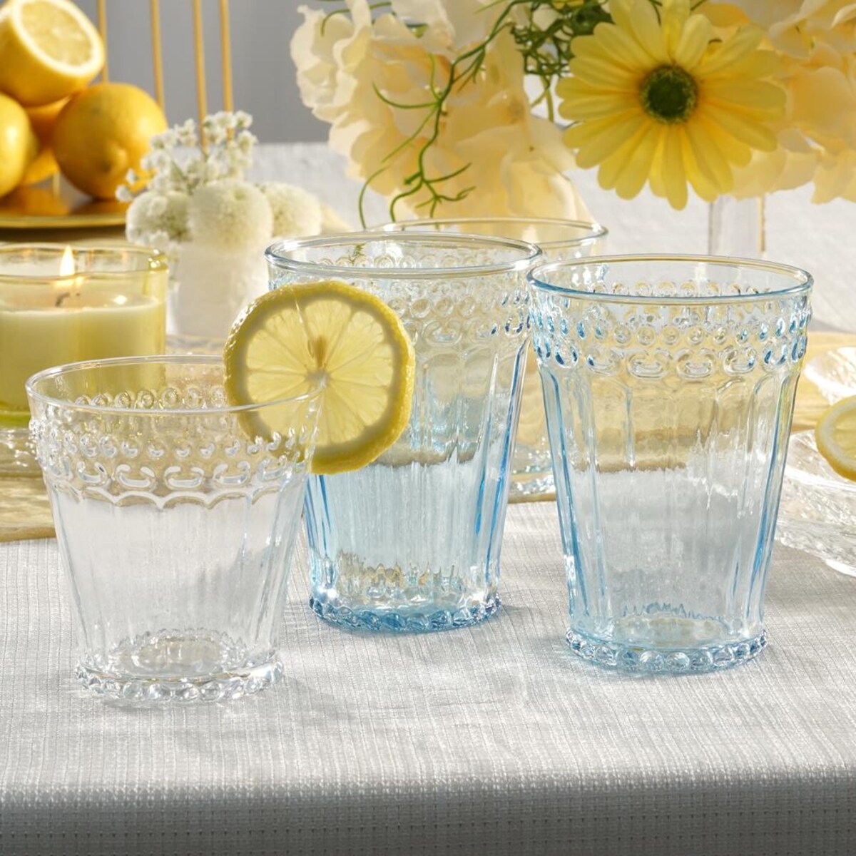 VILLA ITALIA Szklanka wysoka niebieska 330 ml MODERN