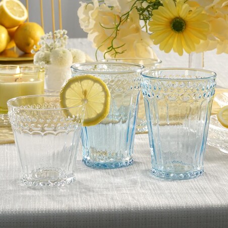 VILLA ITALIA Szklanka wysoka niebieska 330 ml MODERN
