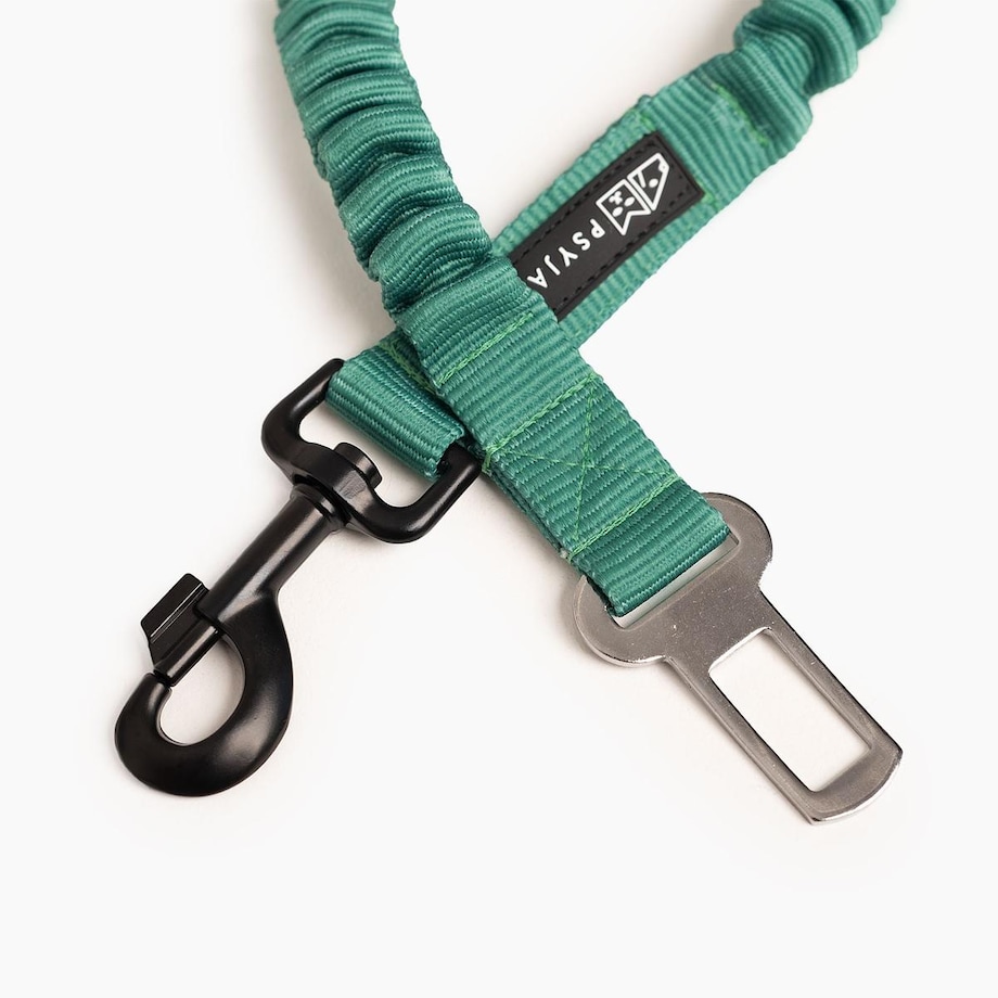 Pasy samochodowe z amortyzarotem "Green AF" - Rodzaj: Duży karabinek