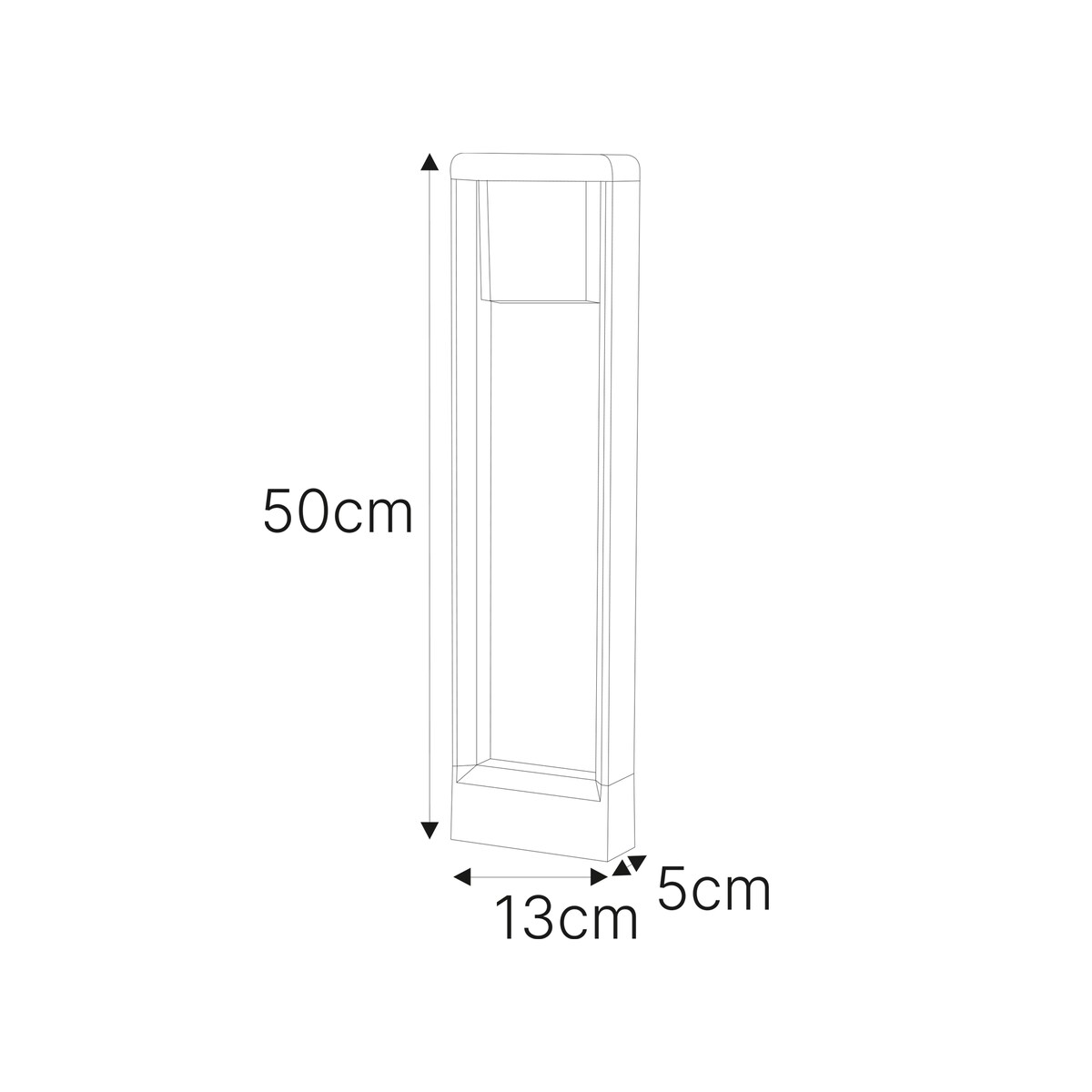 Lampa ogrodowa stojąca K-8264 z serii MILANO GREY