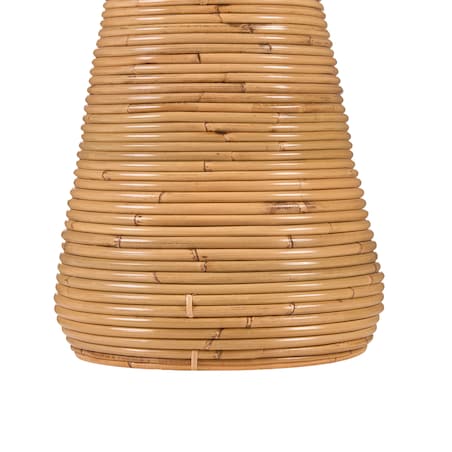 Wazon dekoracyjny NIDRI Rattan 70 cm Naturalny