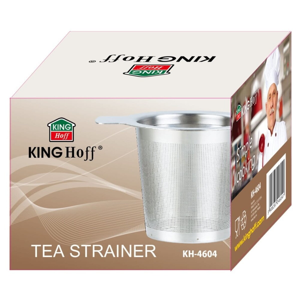 Zaparzacz do herbaty sitko na kubek 7,5x7,5cm KINGHOFF