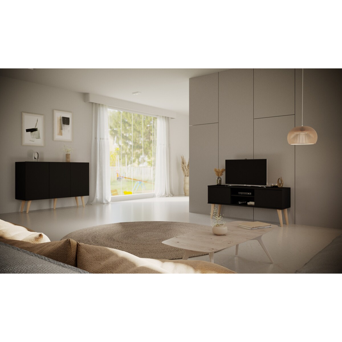 Komoda Toronto czarna