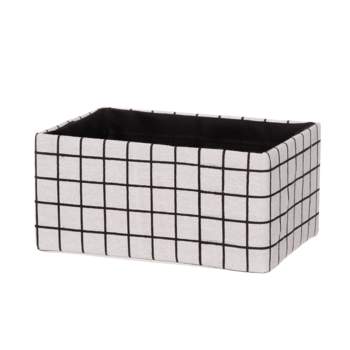 Tekstylne organizery w kratkę, 3 szt.