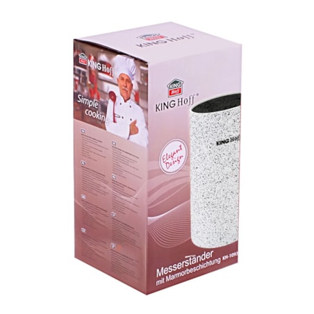 Uniwersalny stojak na noże do noży biały KINGHOFF