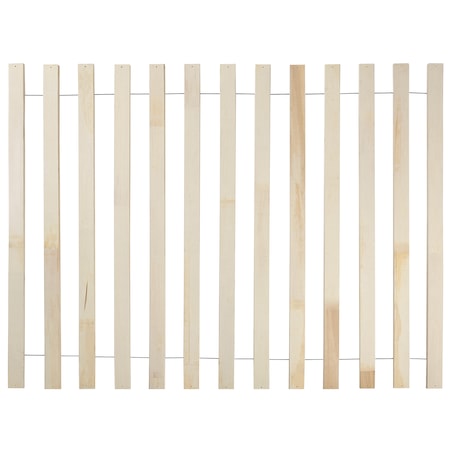 Łóżko LED Rattan VARZY 140 x 200 cm Brązowy