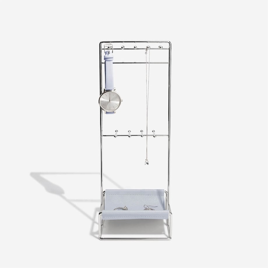 Stojak na biżuterię Stackers Scoop lawendowo-srebrny