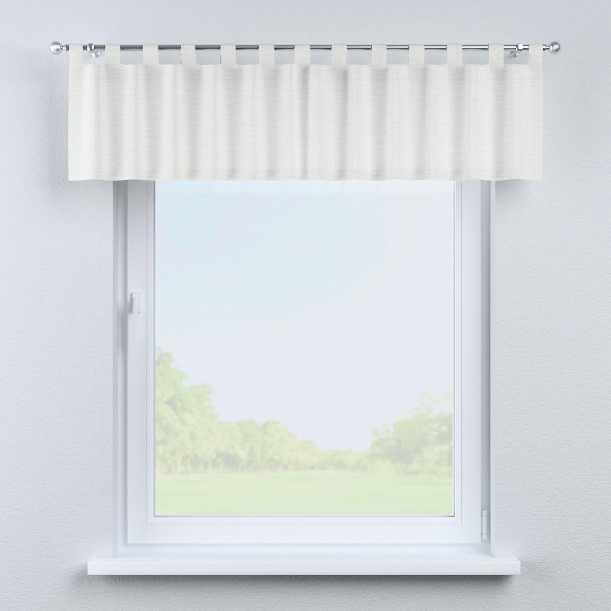 Lambrekin na szelkach 130x40 ecru