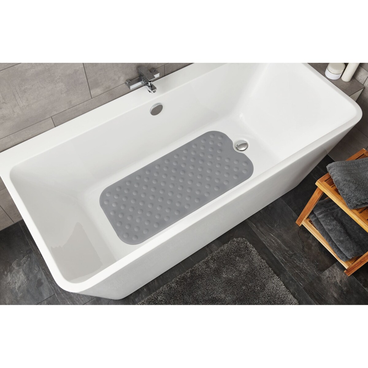 Kleine Wolke Formosa Mata bezpieczeństwa do wanny szary 40x 90 cm