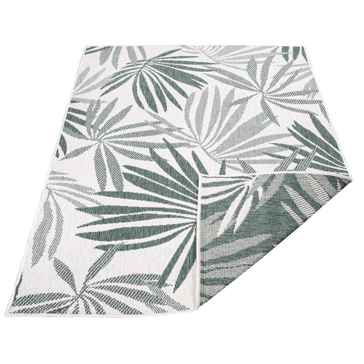 Funkcjonalny dywan na zewnątrz i do wnętrz, dwustronny DUO 57710 Zielony 160x230