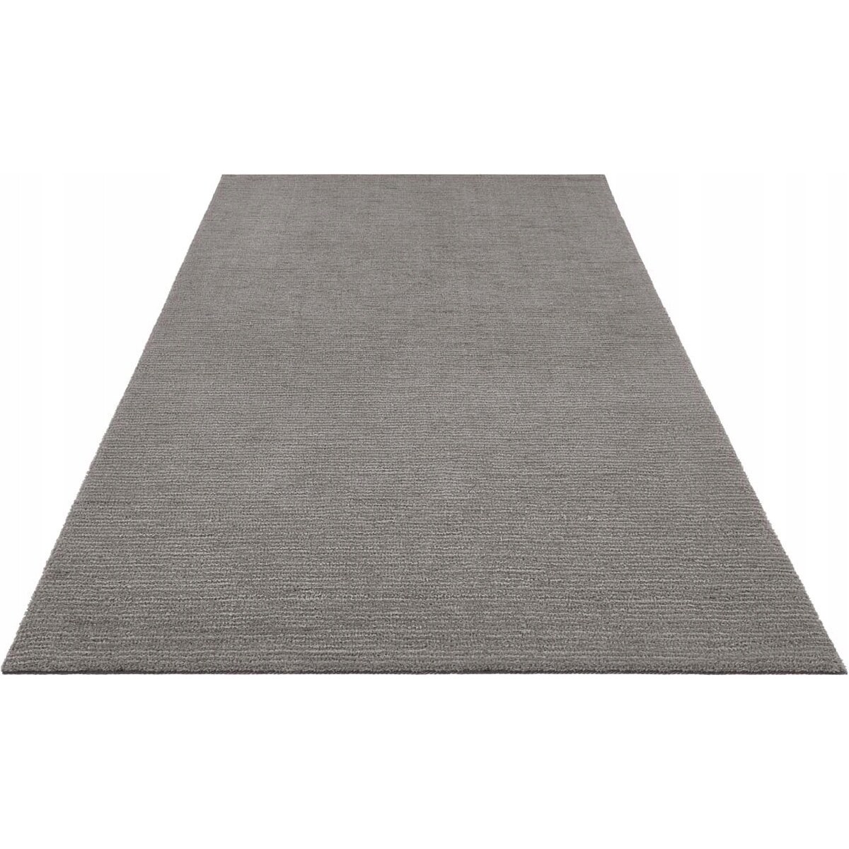 Dywan pluszowy 120x170cm do salonu,szary z krótkim miękkim włosiem