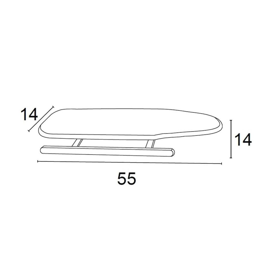 ARREDAMENTI STIROMANICHE Deska do prasowania rękawów - 55 x 14 cm, Brązowy