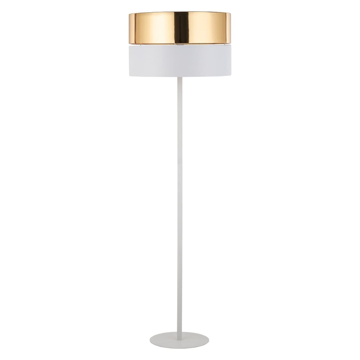 Stojąca lampa do salonu Hilton 5074 TK Lighting glamour biała złota