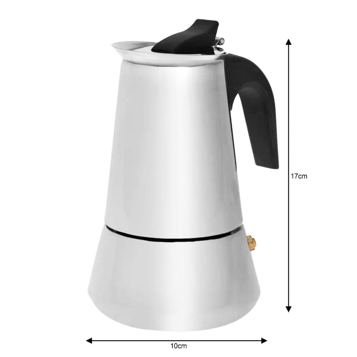 Kawiarka stalowa espresso indukcja KINGHOFF 200ml 3 filiżanki