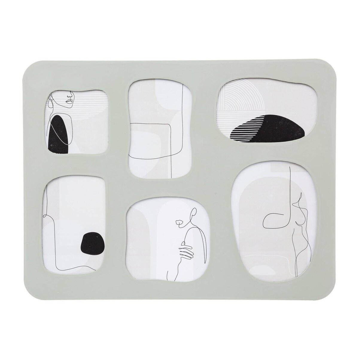 Ramka na zdjęcia kolaż Yoni, 6 zdjęć, 43,4 x 33,4 cm