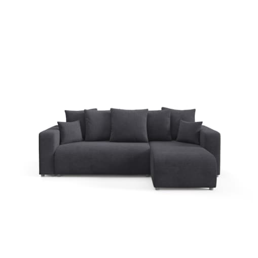 Narożnik EVORA L z pojemnikiem tkanina miękki plusz Kolor: Onega 11