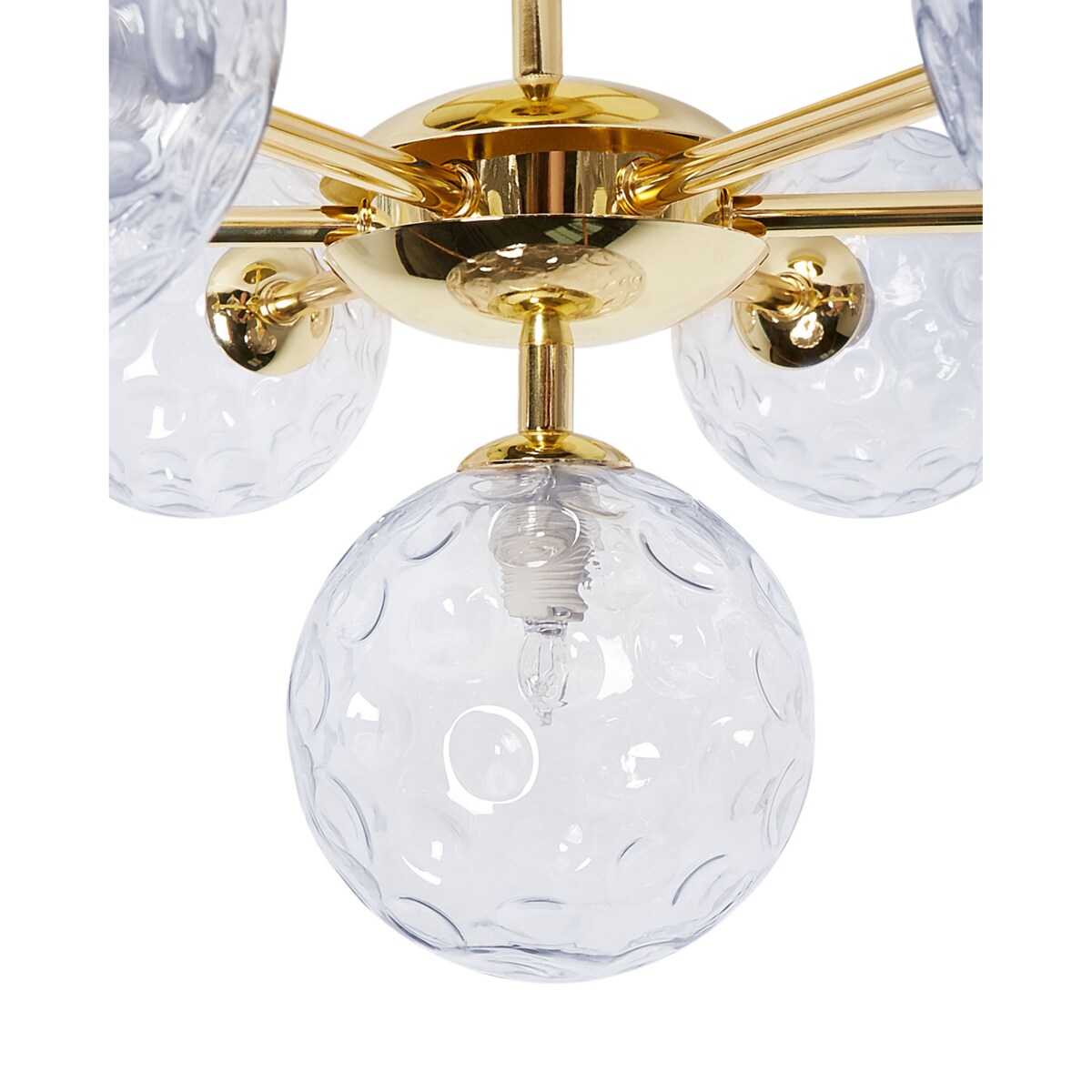 Lampa 7-punktowa szklana niebieska ANADYR