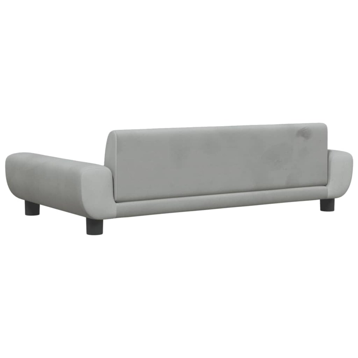 vidaXL Sofa dla dzieci, jasnoszara, 100x54x33 cm, aksamit