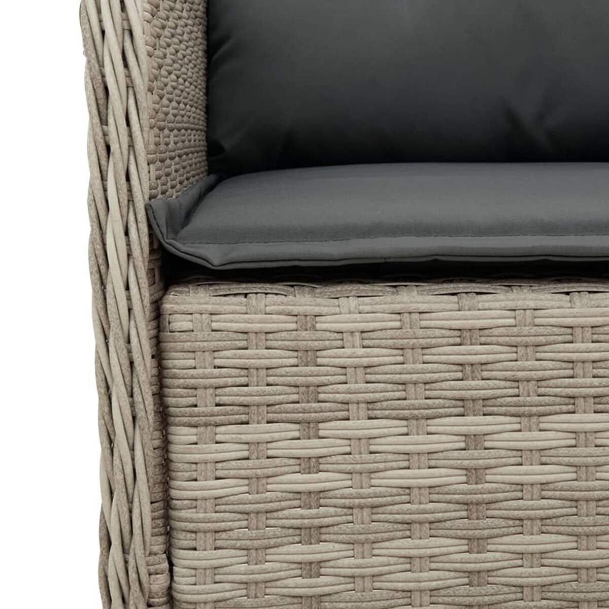 vidaXL 5-cz. zestaw mebli ogrodowych z poduszkami, jasnoszary