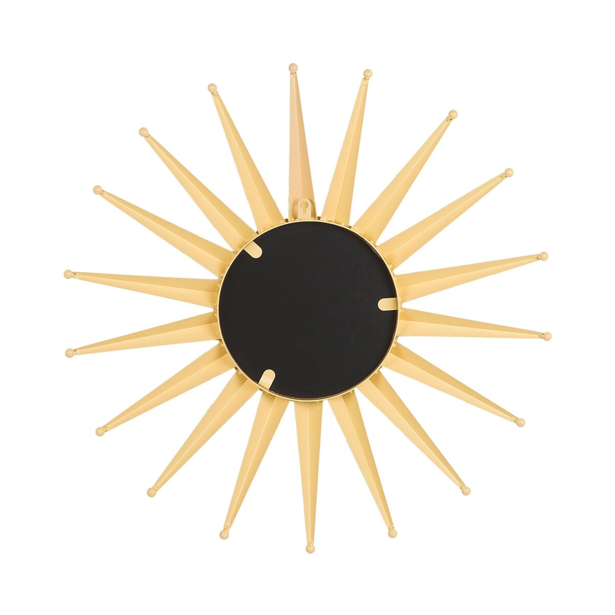 Metalowe lustro ścienne słońce ø 60 cm złote PERELLI