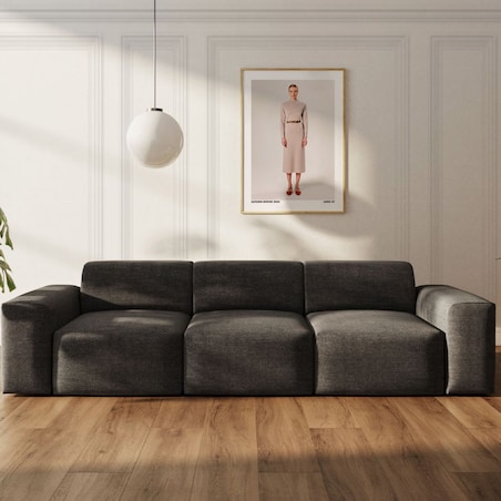 Villet Sofa 3 osobowa antracytowa