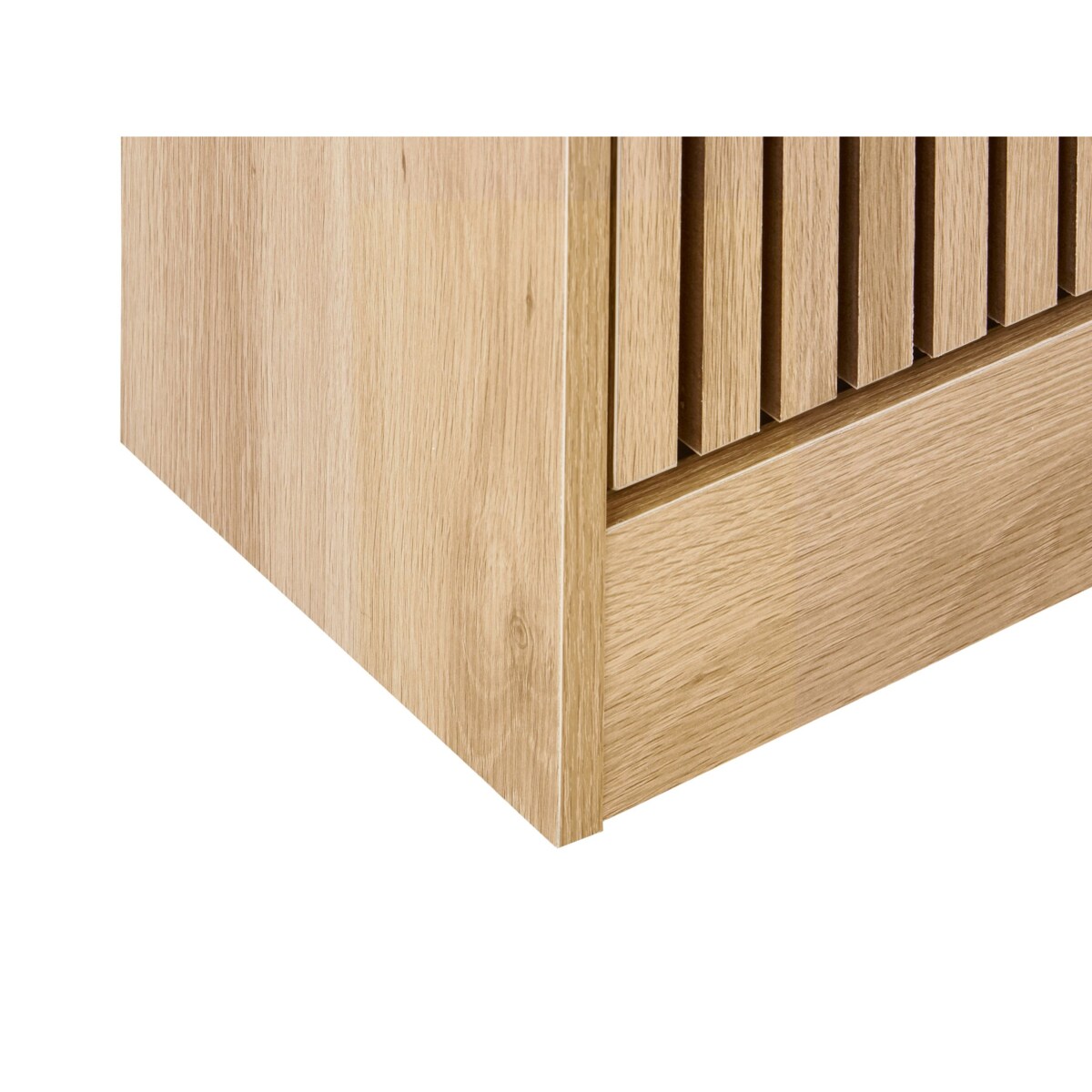 Szafka na buty 3 przegrody jasne drewno LYNWOOD
