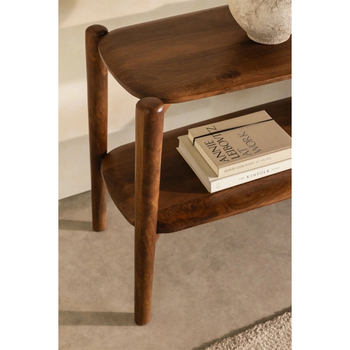 Konsola z drewna mango, 130x40 cm, Gina