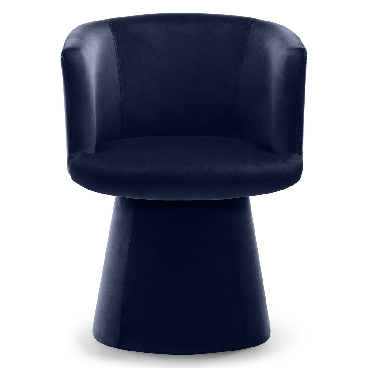 Krzesło obrotowe aksamitne granatowe Nalf