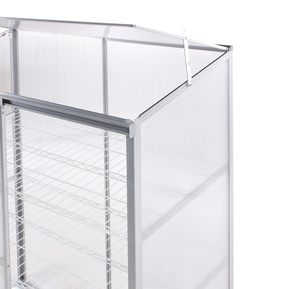 Szklarnia balkonowa LECCE Srebrny 59 cm