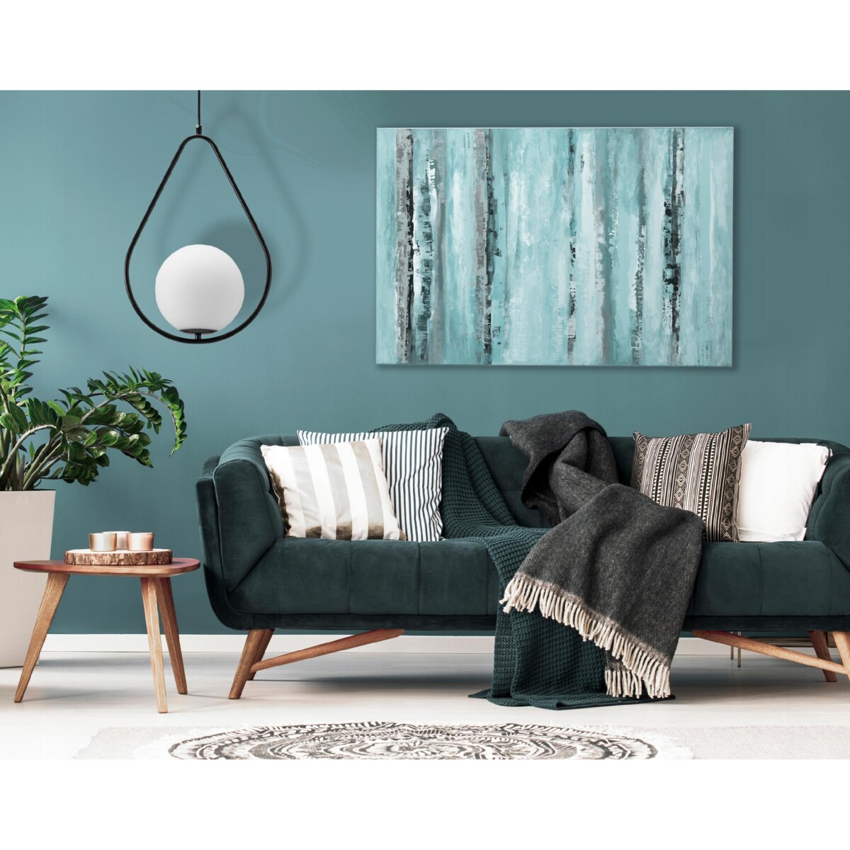 Lampa Sufitowa Wisząca Metal Czarna Loft Black