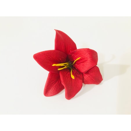 duży KWIATY MYDLANE lilia bordowa do bukietów stroika flower box podarunek