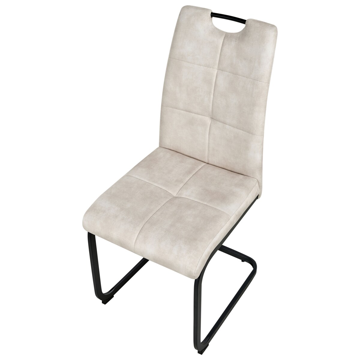 Zestaw 4 krzeseł do jadalni CISCO Jasnobeżowy