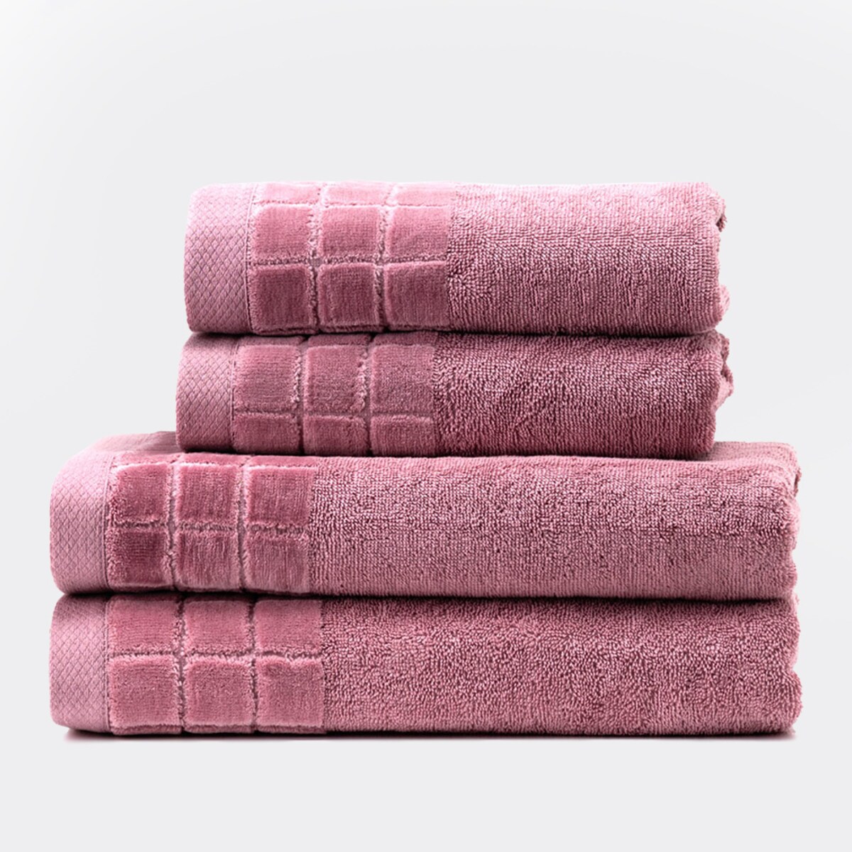 Luksusowy ręcznik DUSTY ROSÉ 70x140 cm z bawełny czesanej premium