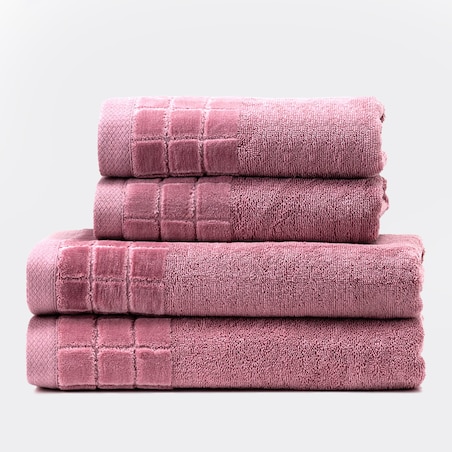 Luksusowy ręcznik DUSTY ROSÉ 70x140 cm z bawełny czesanej premium