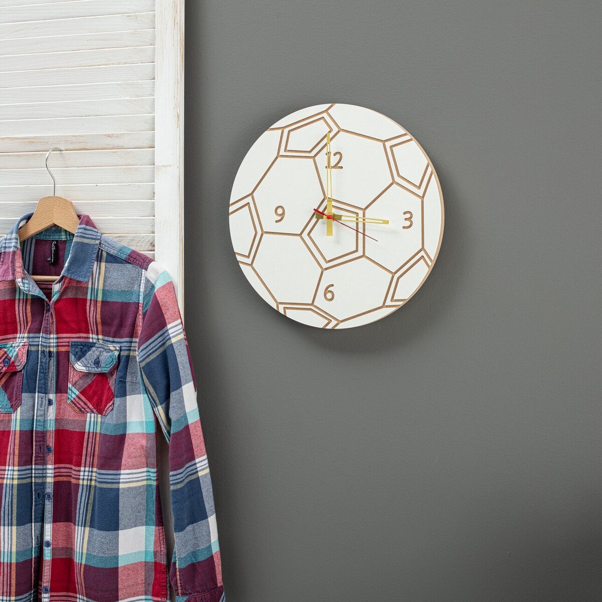 Zegar Soccer, 35 x 5 x 35 cm