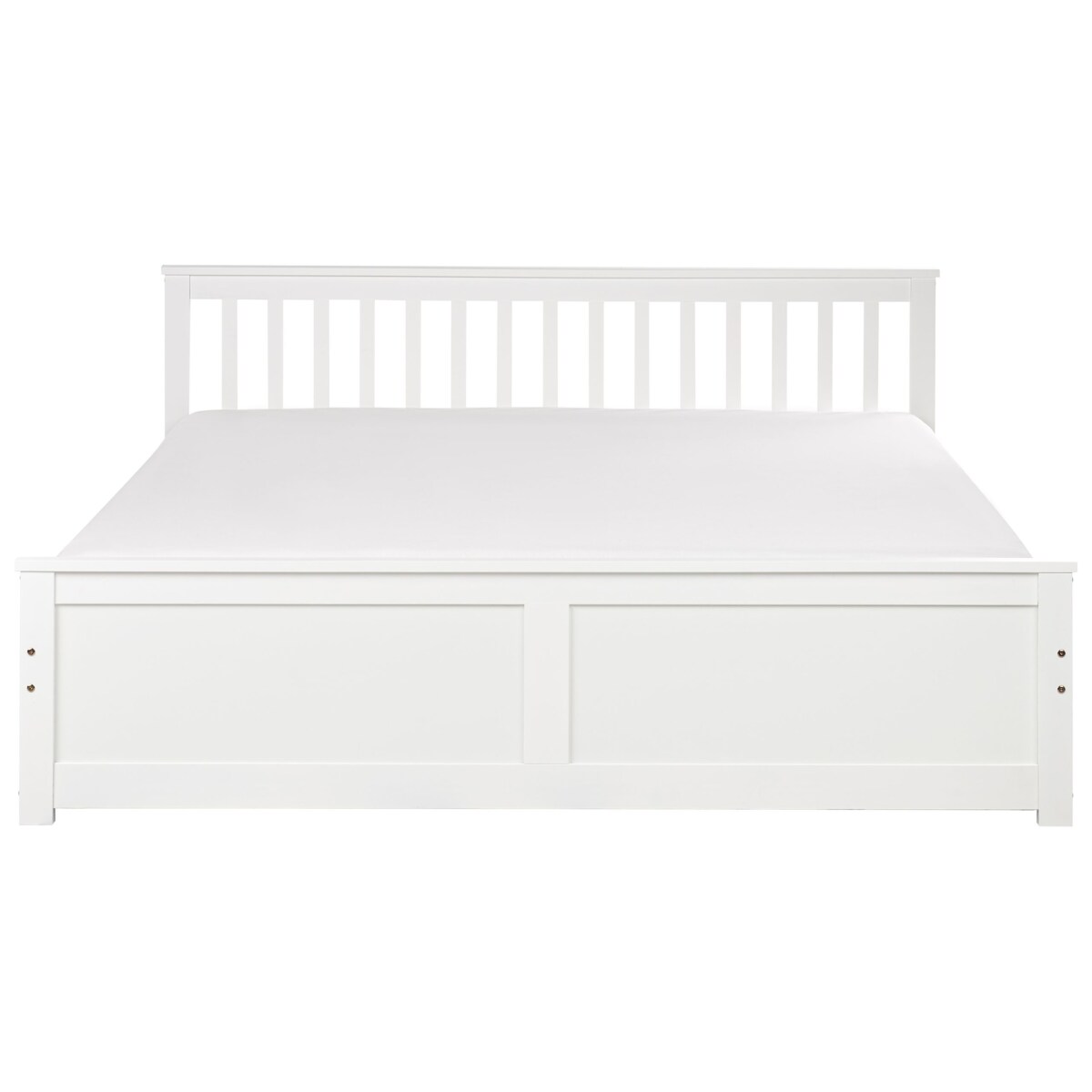 Łóżko OLENDON 180 x 200 cm Drewno Biały